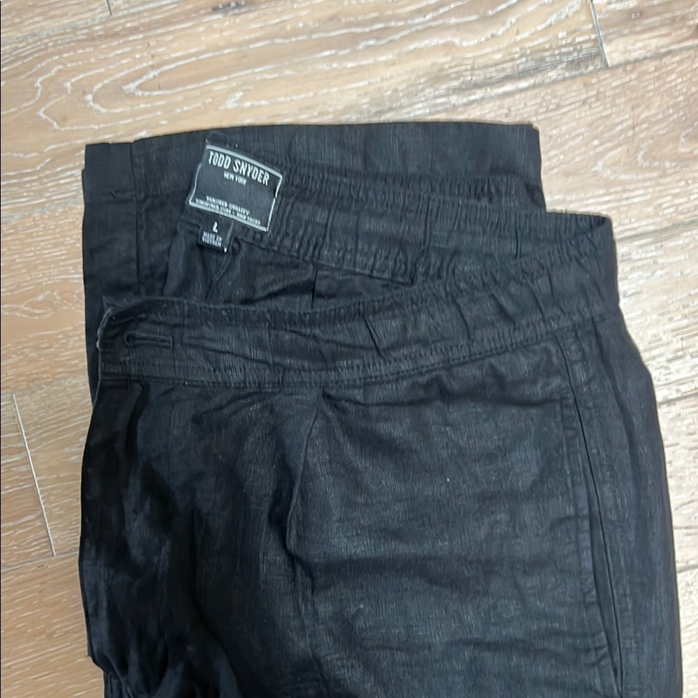 Todd Snyder Black Linen Pants